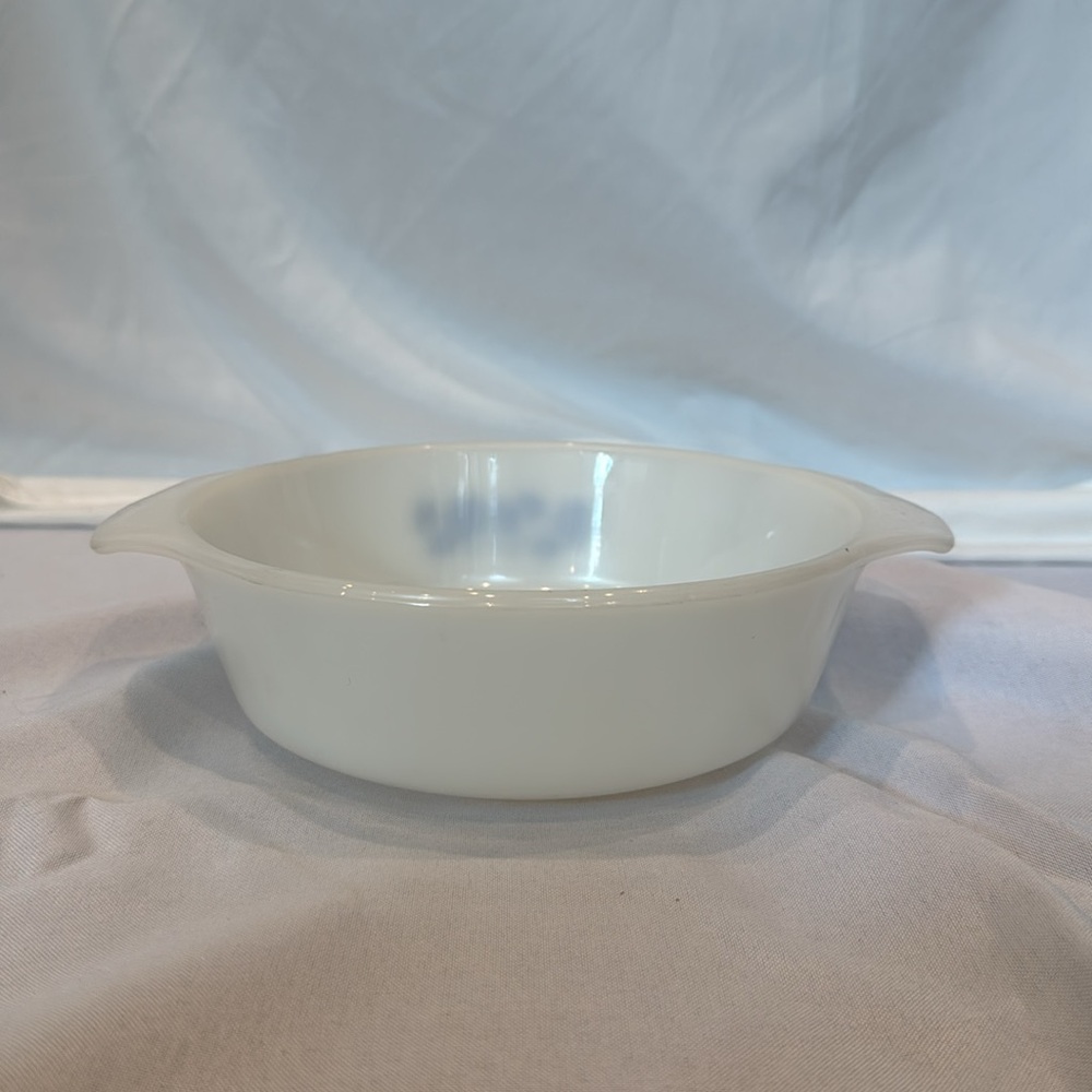 Vintage Anchor Hocking Fire King Blue Floral Bowl, 1 Quart - Picture 2 of 5